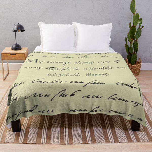Item preview, Elizabeth Bennet Quote on Script (Jane Austen) designed and sold by Awe-And-Charm.