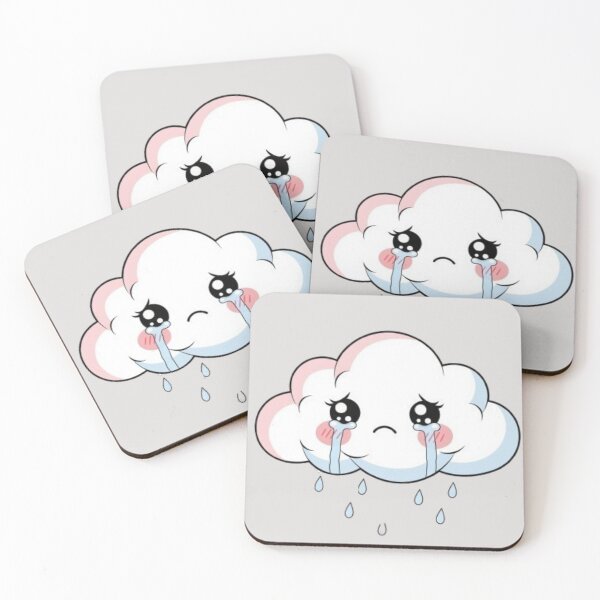 Item preview, Crying Cloud – Soft Kawaii Weather Character designed and sold by PunnyBean.