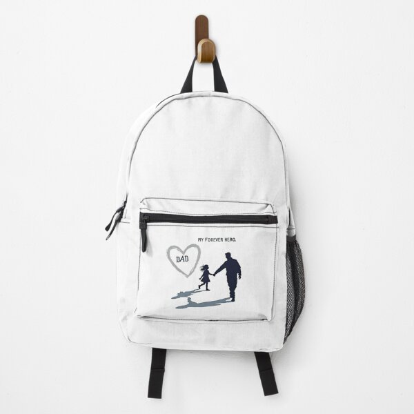 Item preview, DAD & DAUGHTER WALKING – Naval Pilot Shadow Heart, AVIATOR HERO designed and sold by WelSol.