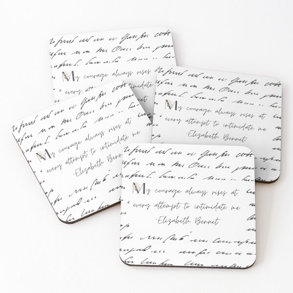 Item preview, Elizabeth Bennet Quote on Script (Jane Austen) designed and sold by Awe-And-Charm.