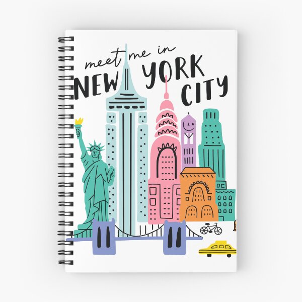 Item preview, Meet Me In New York City with Icons designed and sold by Pink Pineapple Works.
