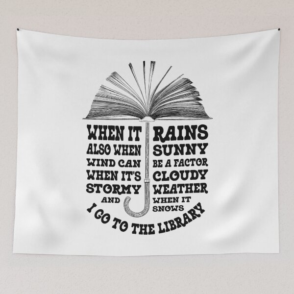 Item preview, Bookish Umbrella Book Lover Library Weather Librarian Books designed and sold by GrandeDuc.