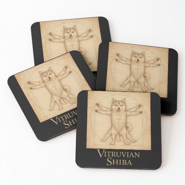 Item preview, Vitruvian Shiba Inu – Da Vinci Dog Parody designed and sold by SUNAGIMO9999.