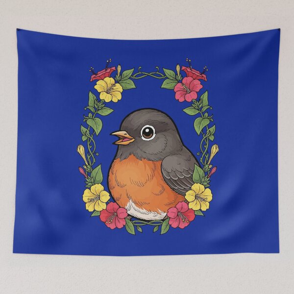 Item preview, Adorable Connecticut Bird With Mirabilis designed and sold by taiche.