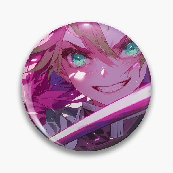 Item preview,  Mitsuri Kanroji Demon Slayer Pink Sword Slash Rage Anime Girl Waifu designed and sold by HumbertoValveno.