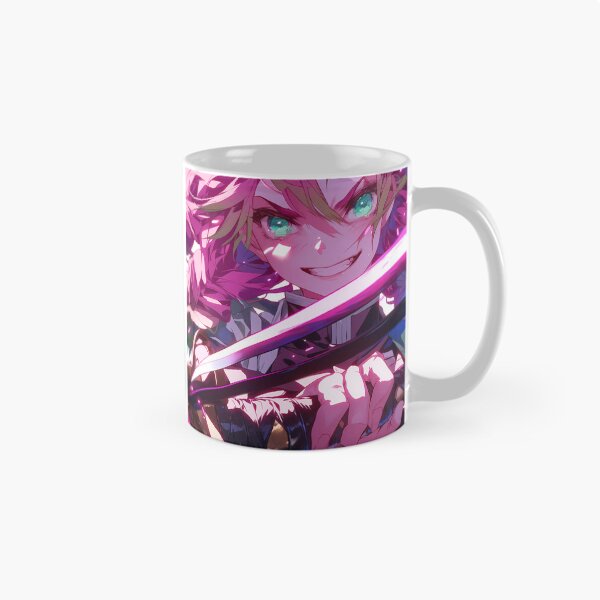 Item preview,  Mitsuri Kanroji Demon Slayer Pink Sword Slash Rage Anime Girl Waifu designed and sold by HumbertoValveno.