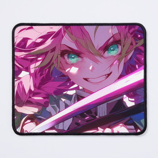 Item preview,  Mitsuri Kanroji Demon Slayer Pink Sword Slash Rage Anime Girl Waifu designed and sold by HumbertoValveno.