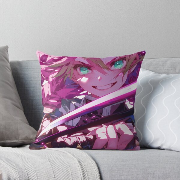 Item preview,  Mitsuri Kanroji Demon Slayer Pink Sword Slash Rage Anime Girl Waifu designed and sold by HumbertoValveno.