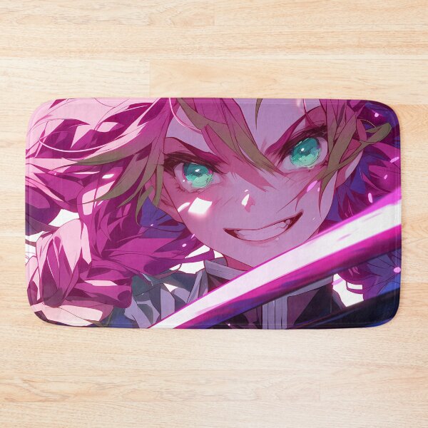Item preview,  Mitsuri Kanroji Demon Slayer Pink Sword Slash Rage Anime Girl Waifu designed and sold by HumbertoValveno.
