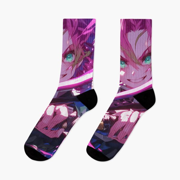 Item preview,  Mitsuri Kanroji Demon Slayer Pink Sword Slash Rage Anime Girl Waifu designed and sold by HumbertoValveno.
