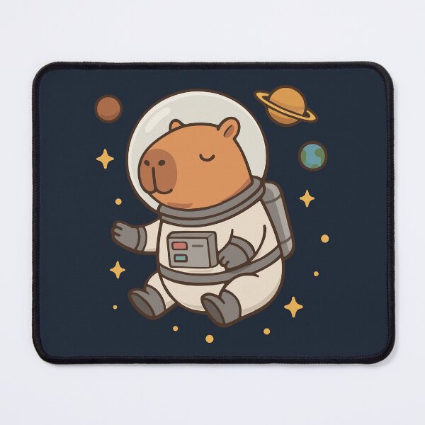 Item preview, Capybara astronaut designed and sold by RatArt Designs.