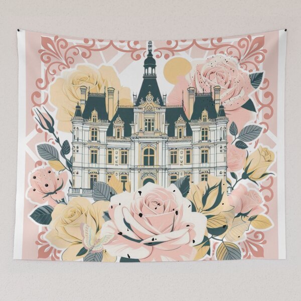 Item preview, French Castle - Modern Chateaucore Aesthetic Wall Art designed and sold by Sugar Wisdom .