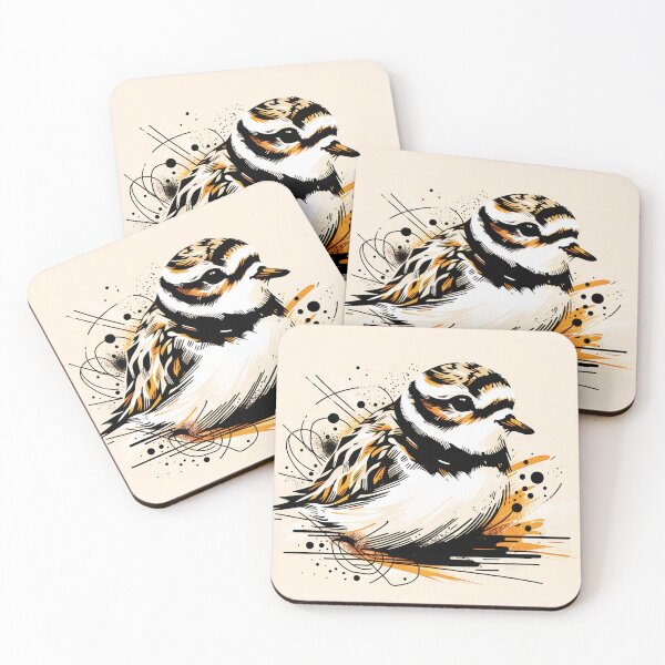 Item preview, Abstract Piping Plover Portrait designed and sold by TheAnimalZ00.