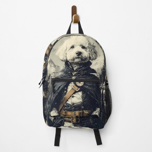 Item preview, Poodle Explorer Dark Cloak Compass Snowy Mountains Adventurer designed and sold by ManuelOpito.