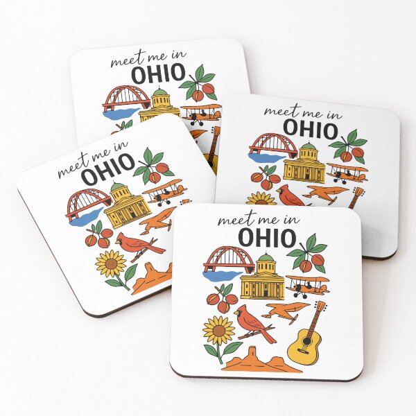 Item preview, Meet Me In Ohio with Icons designed and sold by Pink Pineapple Works.