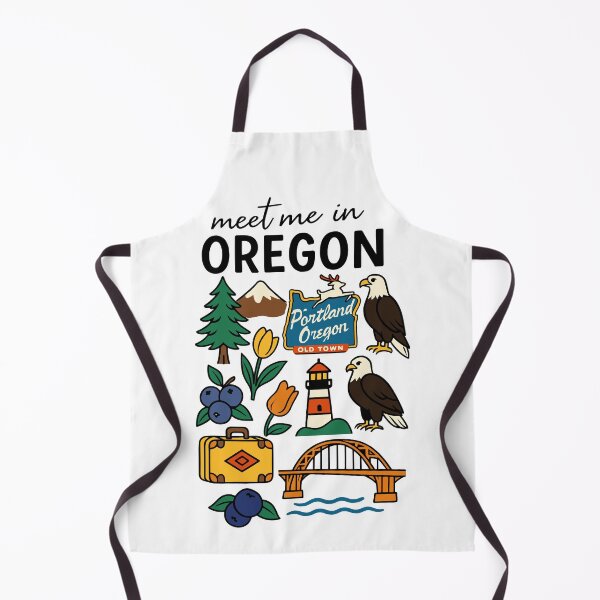 Item preview, Meet Me In Oregon with Icons designed and sold by Pink Pineapple Works.