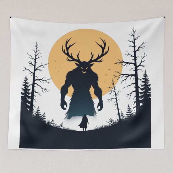 Item preview, Scary Wendigo Art designed and sold by Planetporridge.
