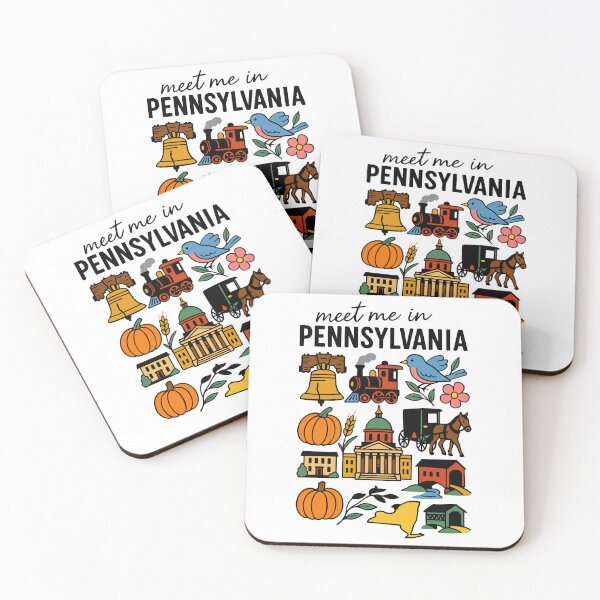 Item preview, Meet Me In Pennsylvania with Icons designed and sold by Pink Pineapple Works.