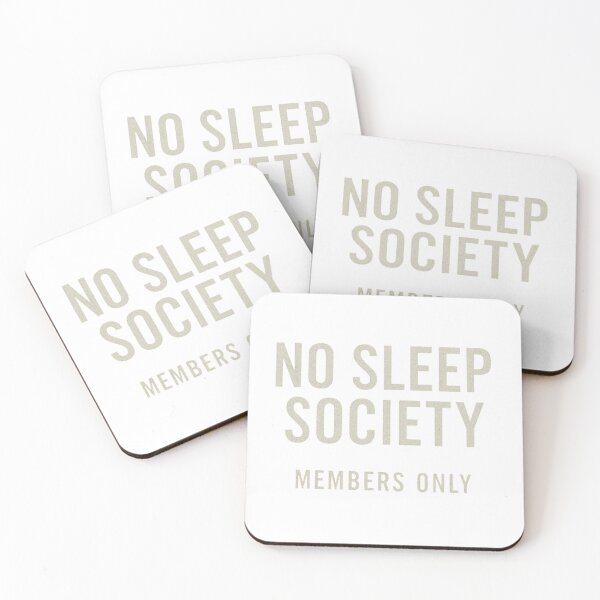 Item preview, No Sleep Society | Minimalist Club Design designed and sold by PulseGraph.
