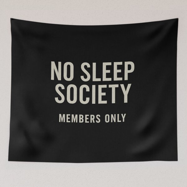 Item preview, No Sleep Society | Minimalist Club Design designed and sold by PulseGraph.