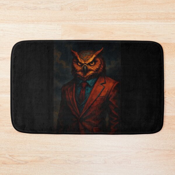 Item preview, Powerful Owl in Red Suit Portrait designed and sold by Amr Siam.