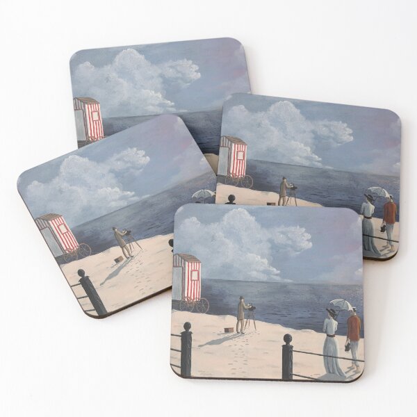 Item preview, Edwardian Couple Strolls Along the Beach. designed and sold by daverheaume.
