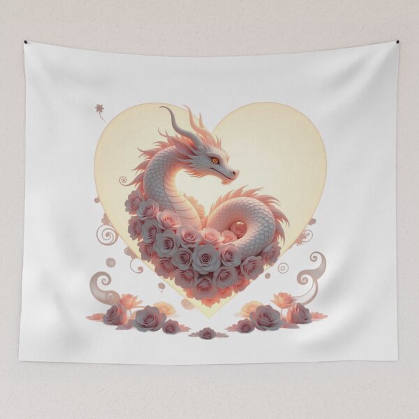 Item preview, Dragon With Heart Art designed and sold by Planetporridge.