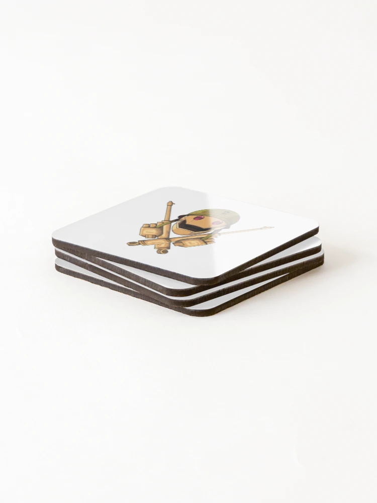 Thumbnail 4 of 5, Coasters (Set of 4), GI ROBOT JOLLY ROGER designed and sold by EBBSW.