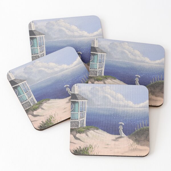 Item preview, Victorian Era Scene of Beachside House and a Woman in White. designed and sold by daverheaume.