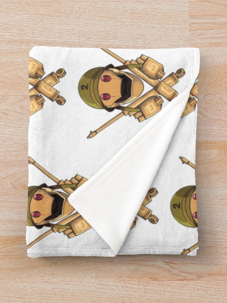 Thumbnail 3 of 6, Throw Blanket, GI ROBOT JOLLY ROGER designed and sold by EBBSW.