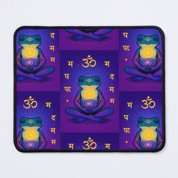 Item preview, Zen Frog Third Eye — Frog Deep Indigo Meditation Vision designed and sold by  Ojo de Lilith.