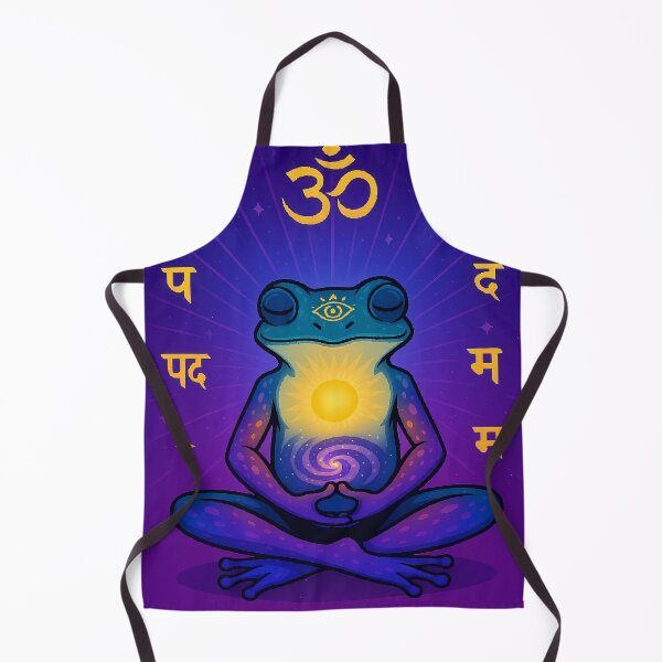 Item preview, Zen Frog Third Eye — Frog Deep Indigo Meditation Vision designed and sold by Ojo de Lilith.