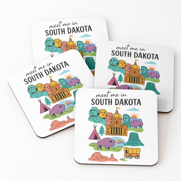 Item preview, Meet Me In South Dakota with Icons designed and sold by Pink Pineapple Works.
