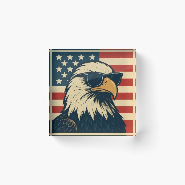 Item preview, Patriotic Eagle with Shades designed and sold by Graphiqe.