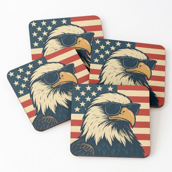 Item preview, Patriotic Eagle with Shades designed and sold by Graphiqe.