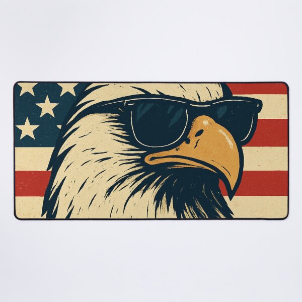 Item preview, Patriotic Eagle with Shades designed and sold by Graphiqe.