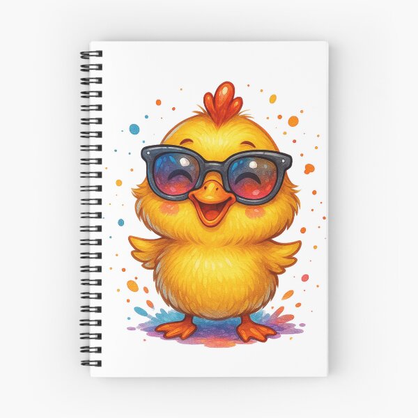 Item preview, Cool Duckling Vibes – Funny Watercolor Cartoon Chick with Sunglasses designed and sold by VIBE CRAFT STUDIO.