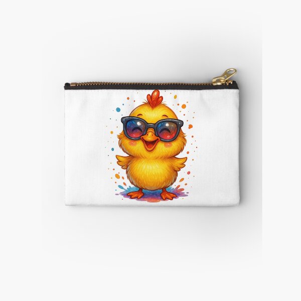 Item preview, Cool Duckling Vibes – Funny Watercolor Cartoon Chick with Sunglasses designed and sold by VIBE CRAFT STUDIO.
