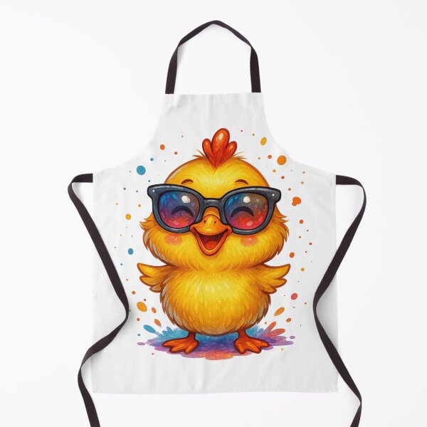 Item preview, Cool Duckling Vibes – Funny Watercolor Cartoon Chick with Sunglasses designed and sold by VIBE CRAFT STUDIO.