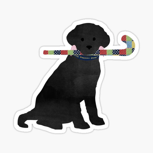 Item preview, Black Lab Retriever Field Hockey Dog designed and sold by emrdesigns.