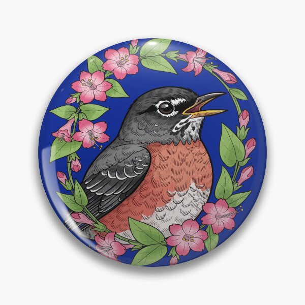 Item preview, Charming Connecticut Bird With Mirabilis designed and sold by taiche.