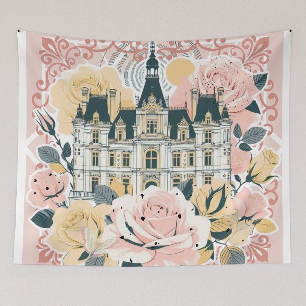Item preview, French Castle - Modern Chateaucore Aesthetic Wall Art designed and sold by Sugar Wisdom .
