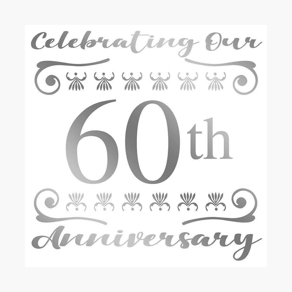60th-wedding-anniversary-greeting-card-for-sale-by-thepixelgarden-redbubble for Free Printable 60th Wedding Anniversary Cards 60th Wedding Anniversary