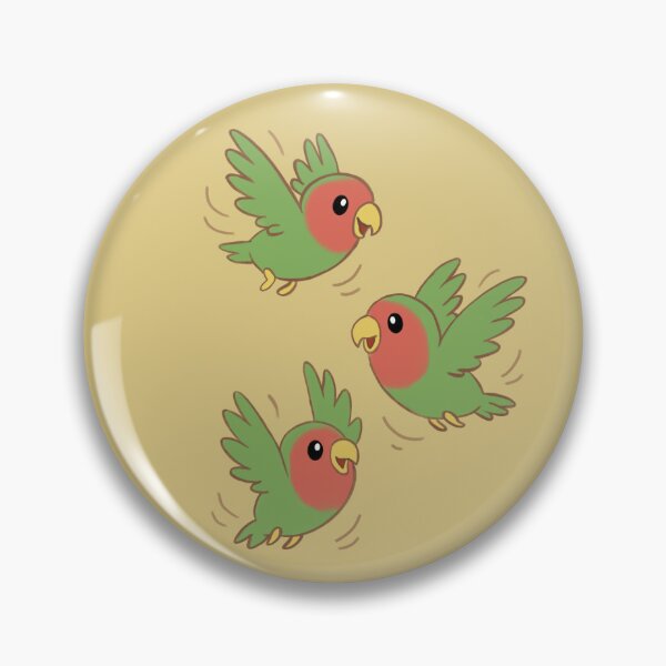 Item preview, Flying Lovebirds – Chirpy Companions in the Sky designed and sold by BabyStarDesigns.