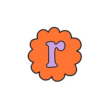 Artwork thumbnail, Initial • R by Hillow Illustration
