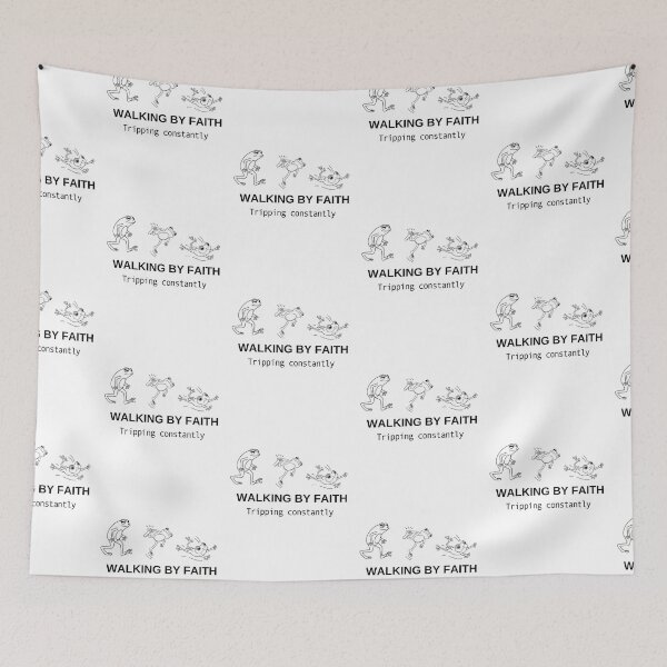 Item preview, Walking by Faith,Tripping Constantly Funny designed and sold by WanderTravels.