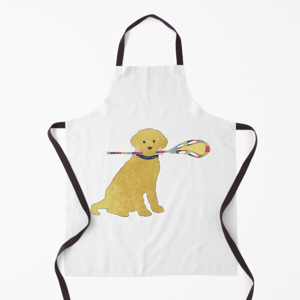 Item preview, Preppy Yellow Lab Lacrosse Dog designed and sold by emrdesigns.