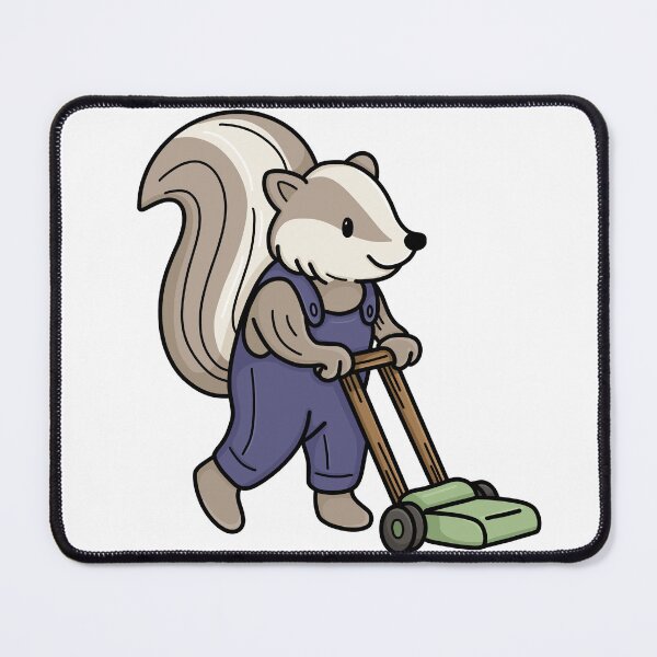 Item preview, Badger Mowing designed and sold by Hillow Illustration.