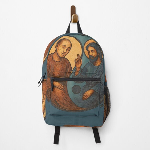 Item preview, Jesus and Buddha Yin Yang Art designed and sold by Shoot-The-Moon.