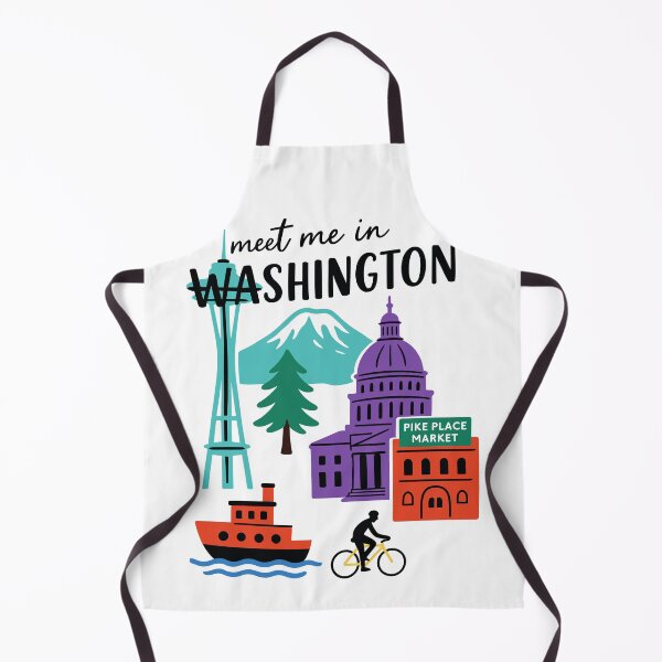 Item preview, Meet Me In Washington with Icons designed and sold by Pink Pineapple Works.